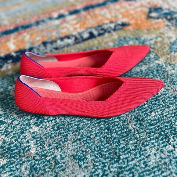 Rothy’s The Point Flats Flame - Picture 4 of 12